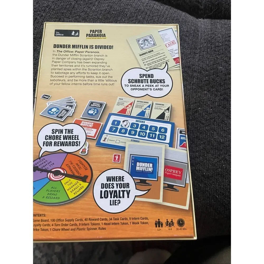 USAopoly The Office Paper Paranoia Board Games